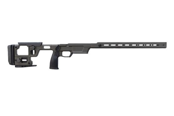 Olive Drab Green Cerakote SOLUS bolt action chassis.